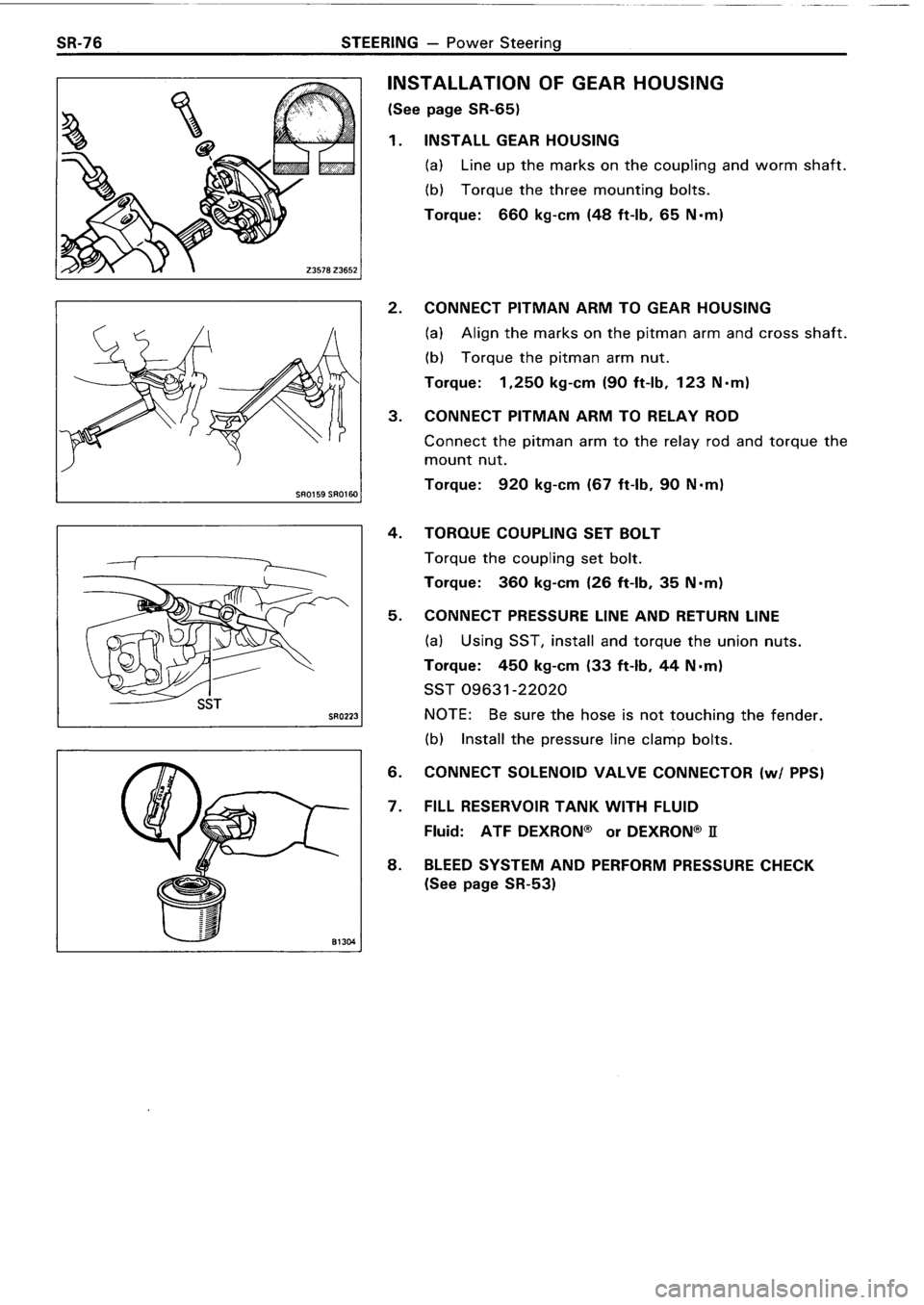 TOYOTA 4RUNNER 1986  Service Repair Manual 