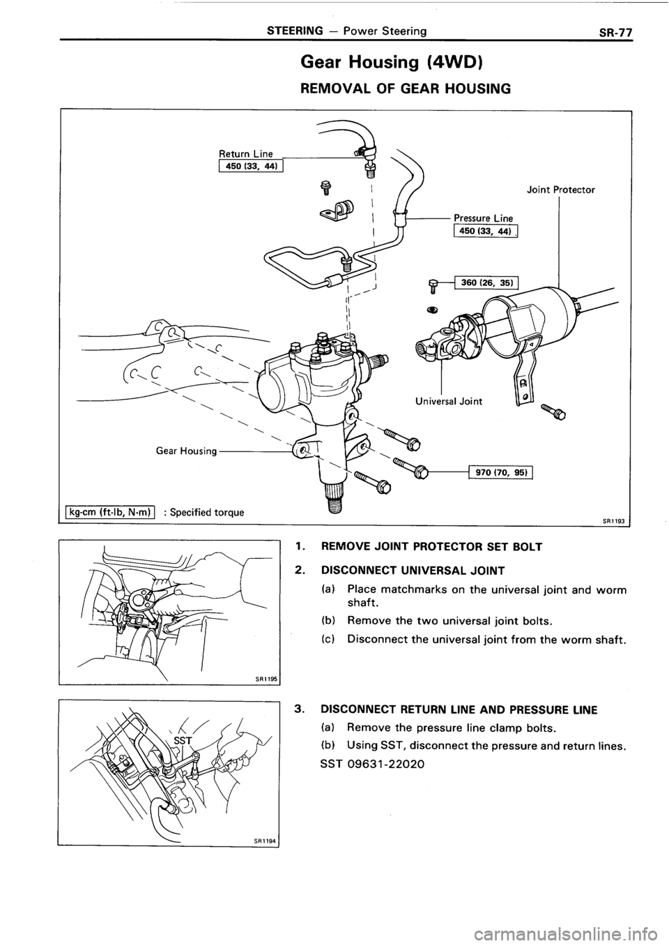 TOYOTA 4RUNNER 1986  Service Repair Manual 