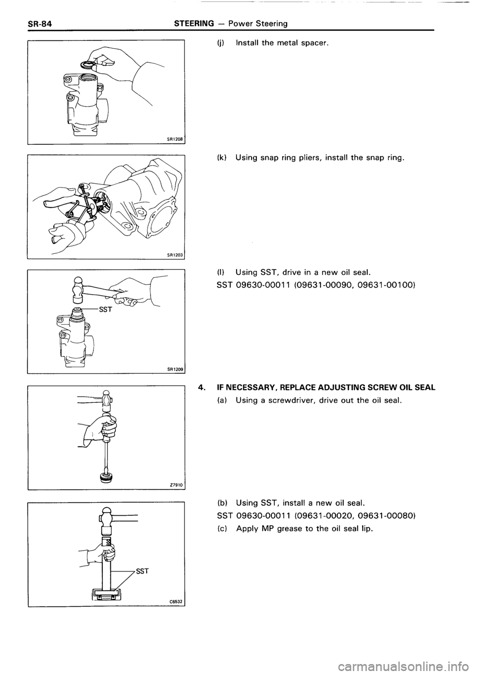 TOYOTA 4RUNNER 1986  Service Repair Manual 