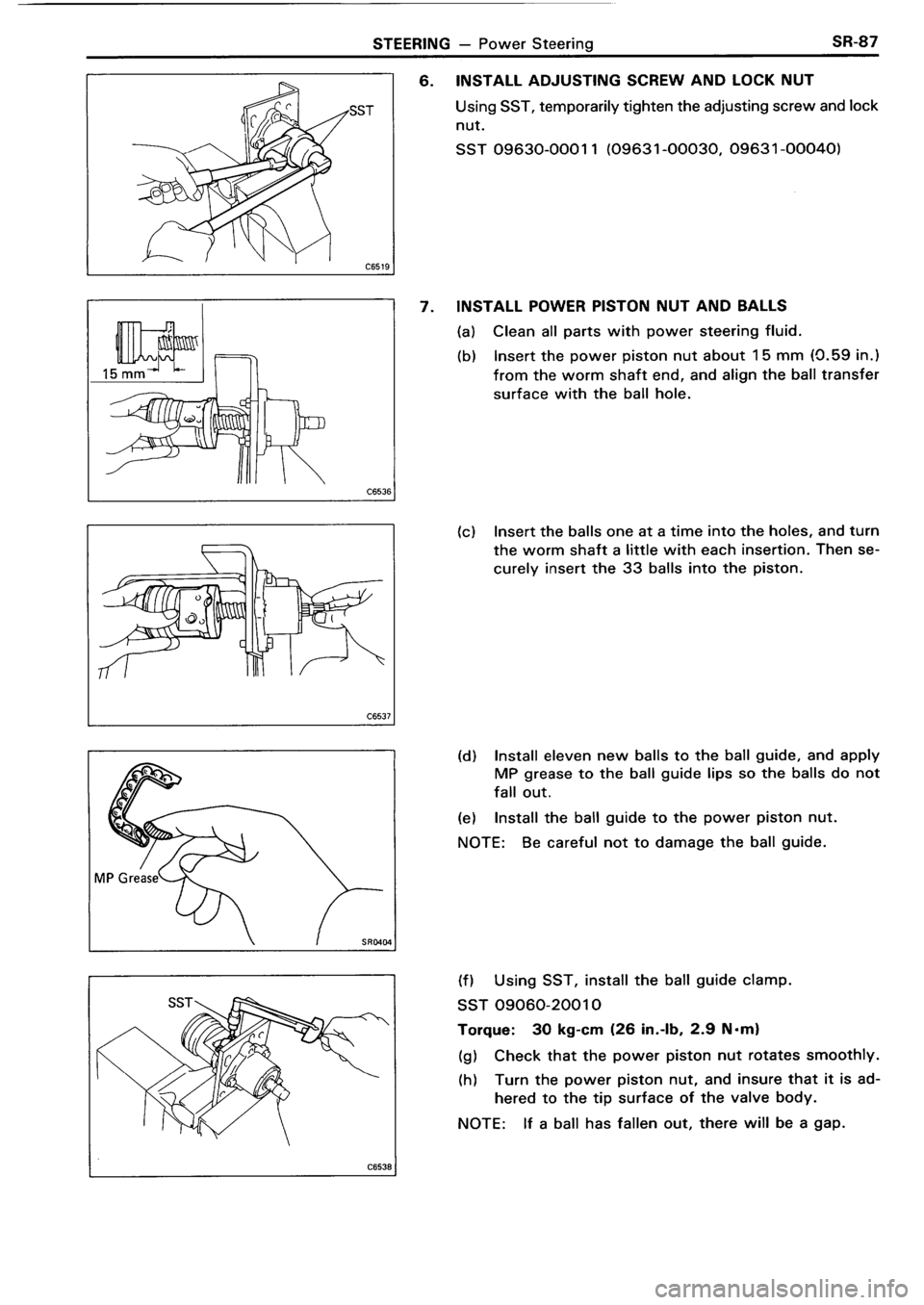 TOYOTA 4RUNNER 1986  Service Repair Manual 
