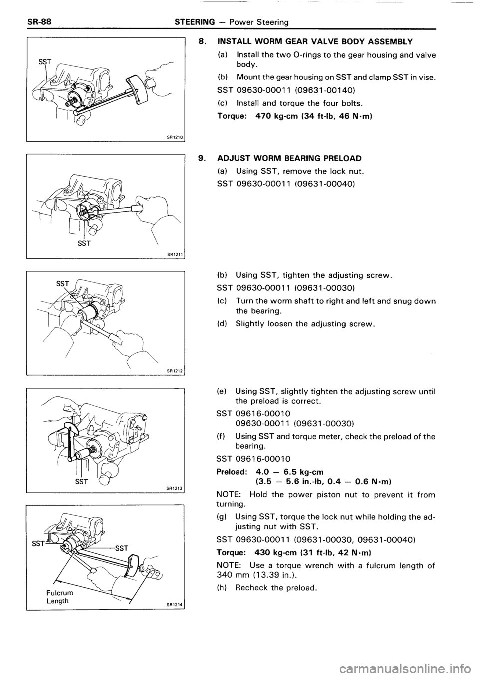 TOYOTA 4RUNNER 1986  Service Repair Manual 