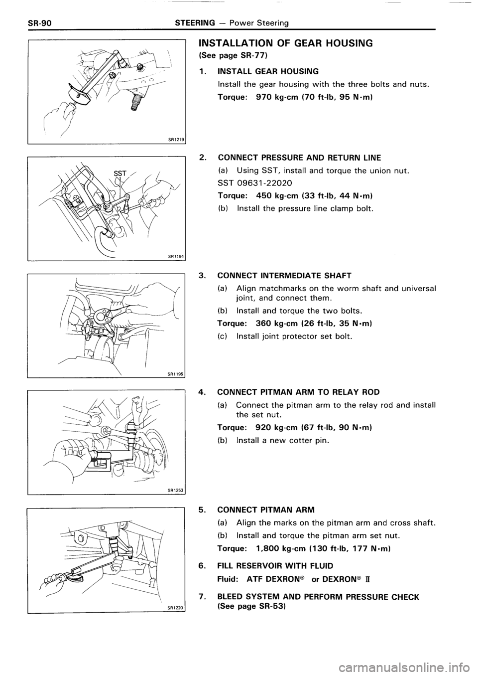 TOYOTA 4RUNNER 1986  Service Repair Manual 