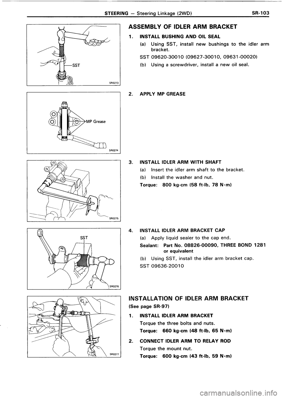 TOYOTA 4RUNNER 1986  Service Repair Manual 
