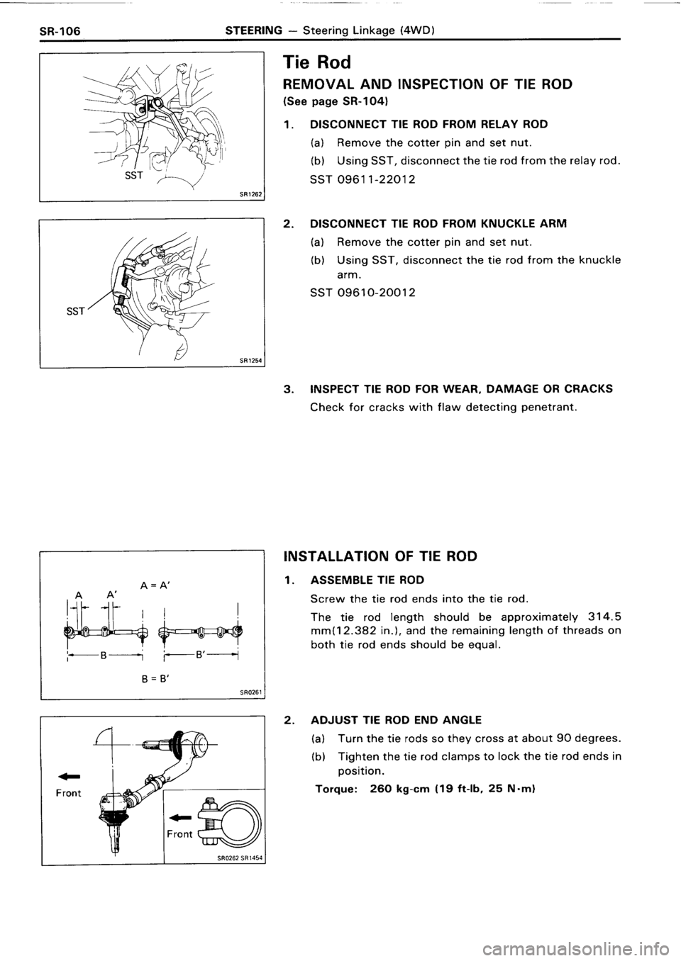TOYOTA 4RUNNER 1986  Service Repair Manual 