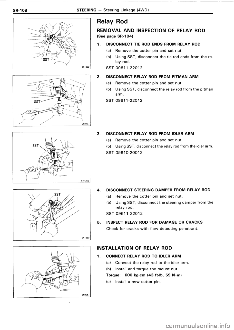 TOYOTA 4RUNNER 1986  Service Repair Manual 