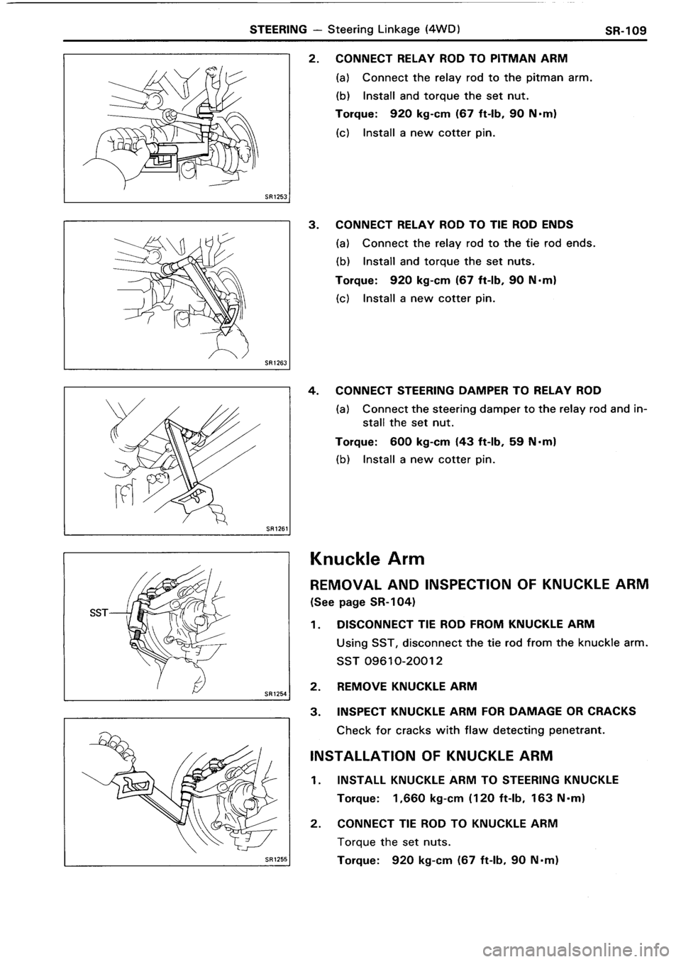 TOYOTA 4RUNNER 1986  Service Repair Manual 