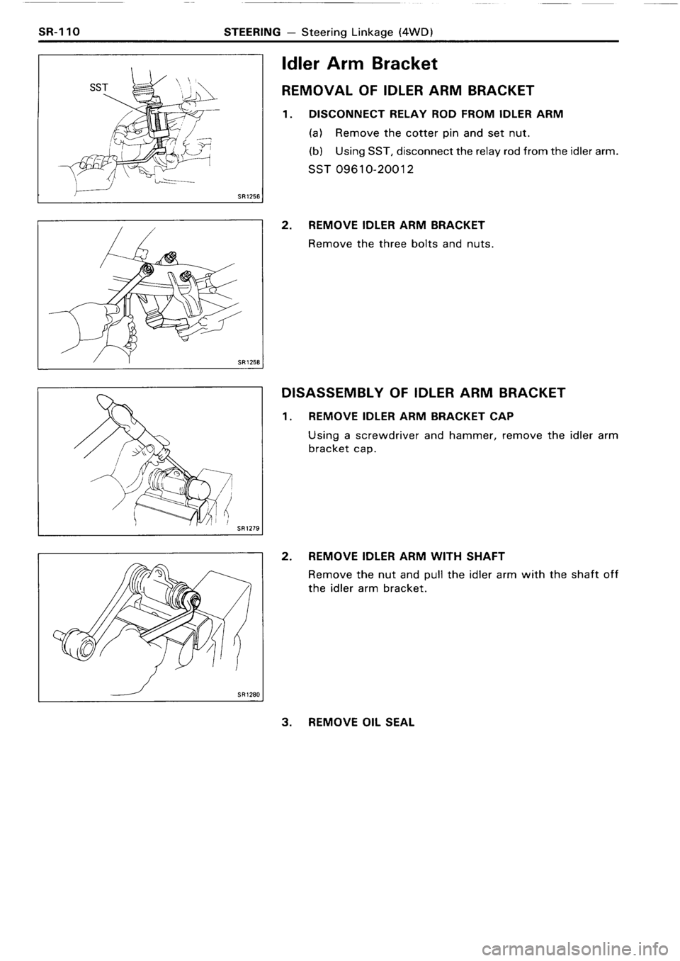 TOYOTA 4RUNNER 1986  Service Repair Manual 