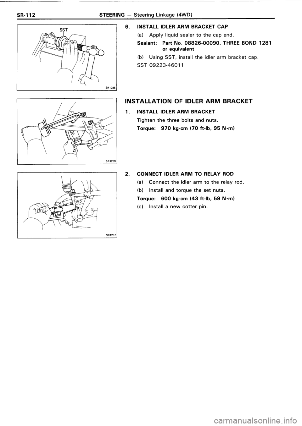 TOYOTA 4RUNNER 1986  Service Repair Manual 