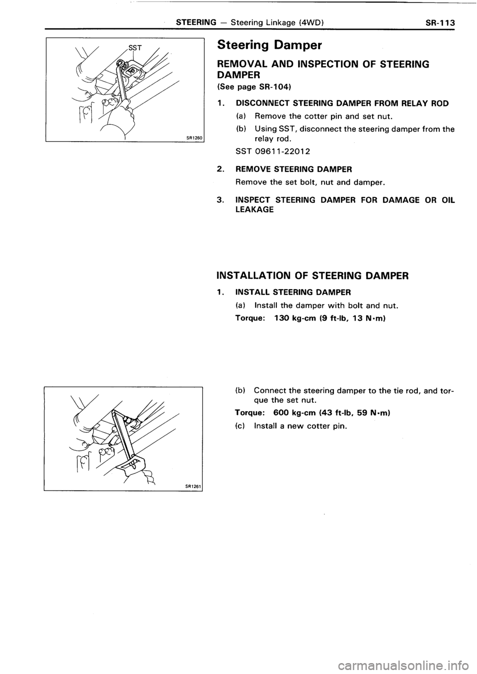 TOYOTA 4RUNNER 1986  Service Repair Manual 