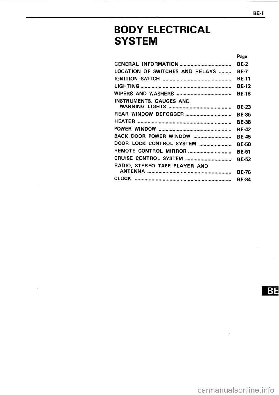 TOYOTA 4RUNNER 1986  Service Repair Manual 