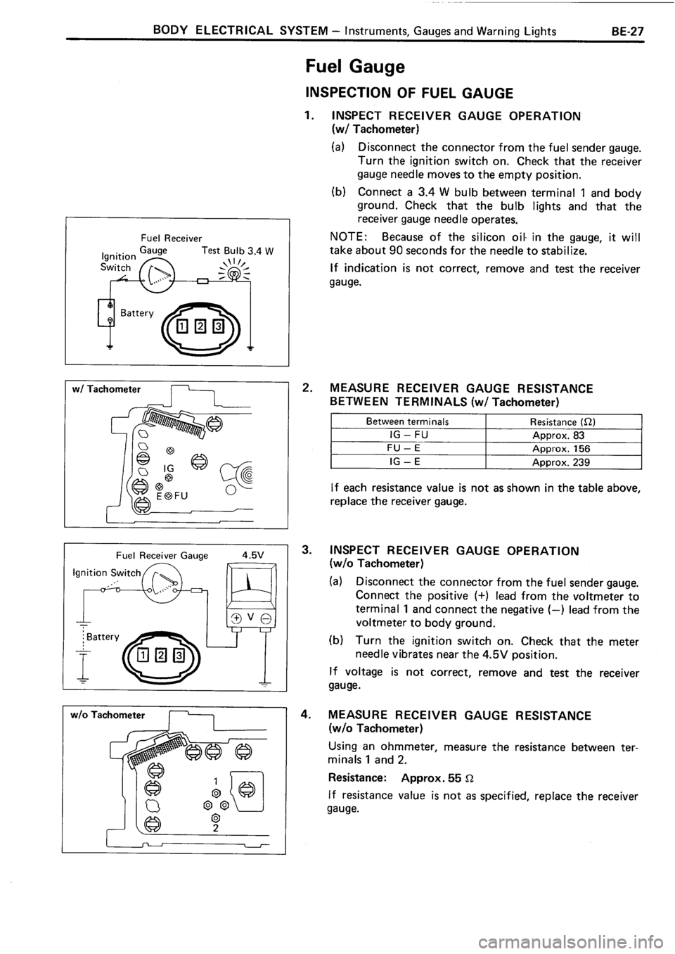 TOYOTA 4RUNNER 1986  Service Repair Manual 