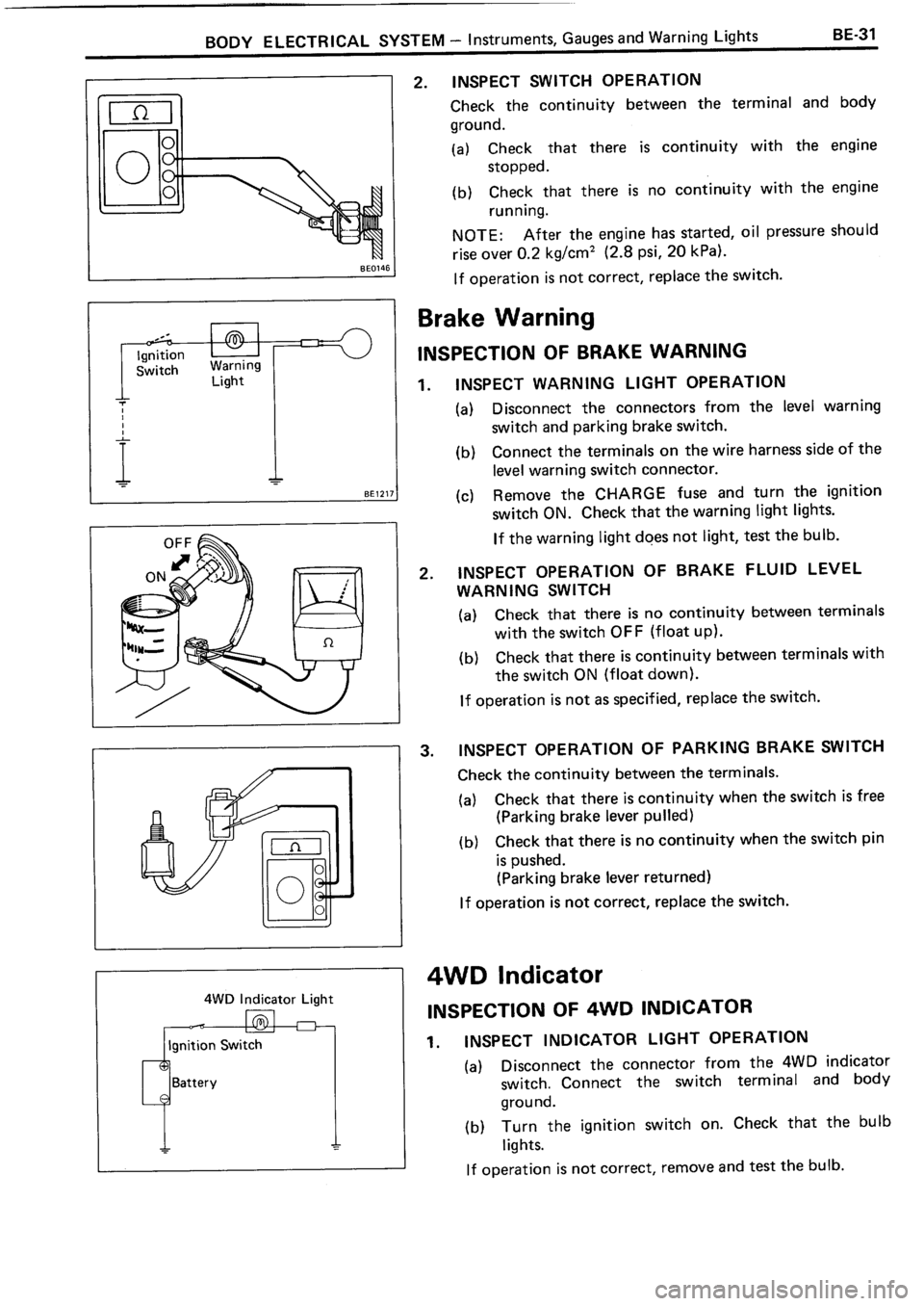 TOYOTA 4RUNNER 1986  Service Repair Manual 