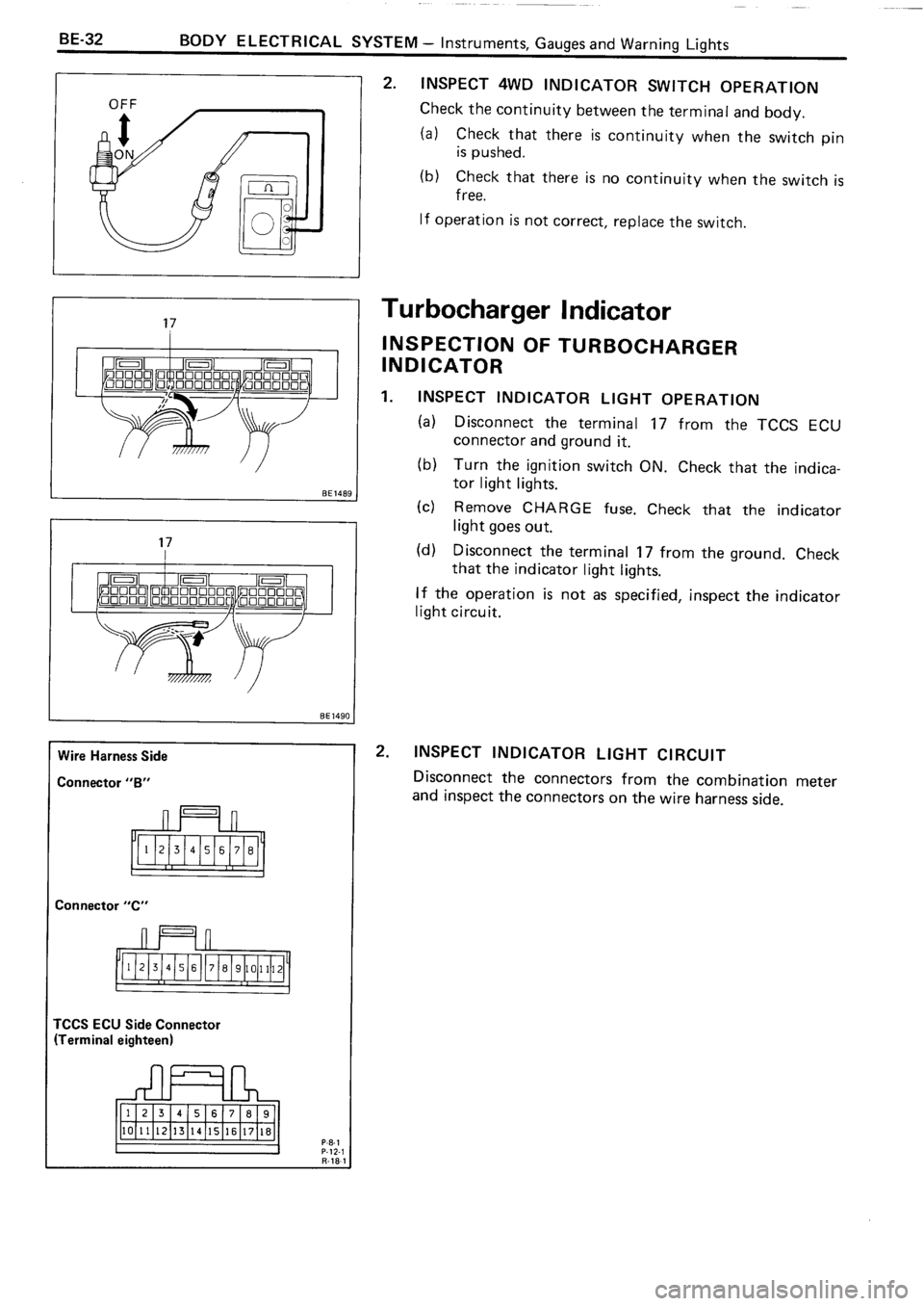 TOYOTA 4RUNNER 1986  Service Repair Manual 
