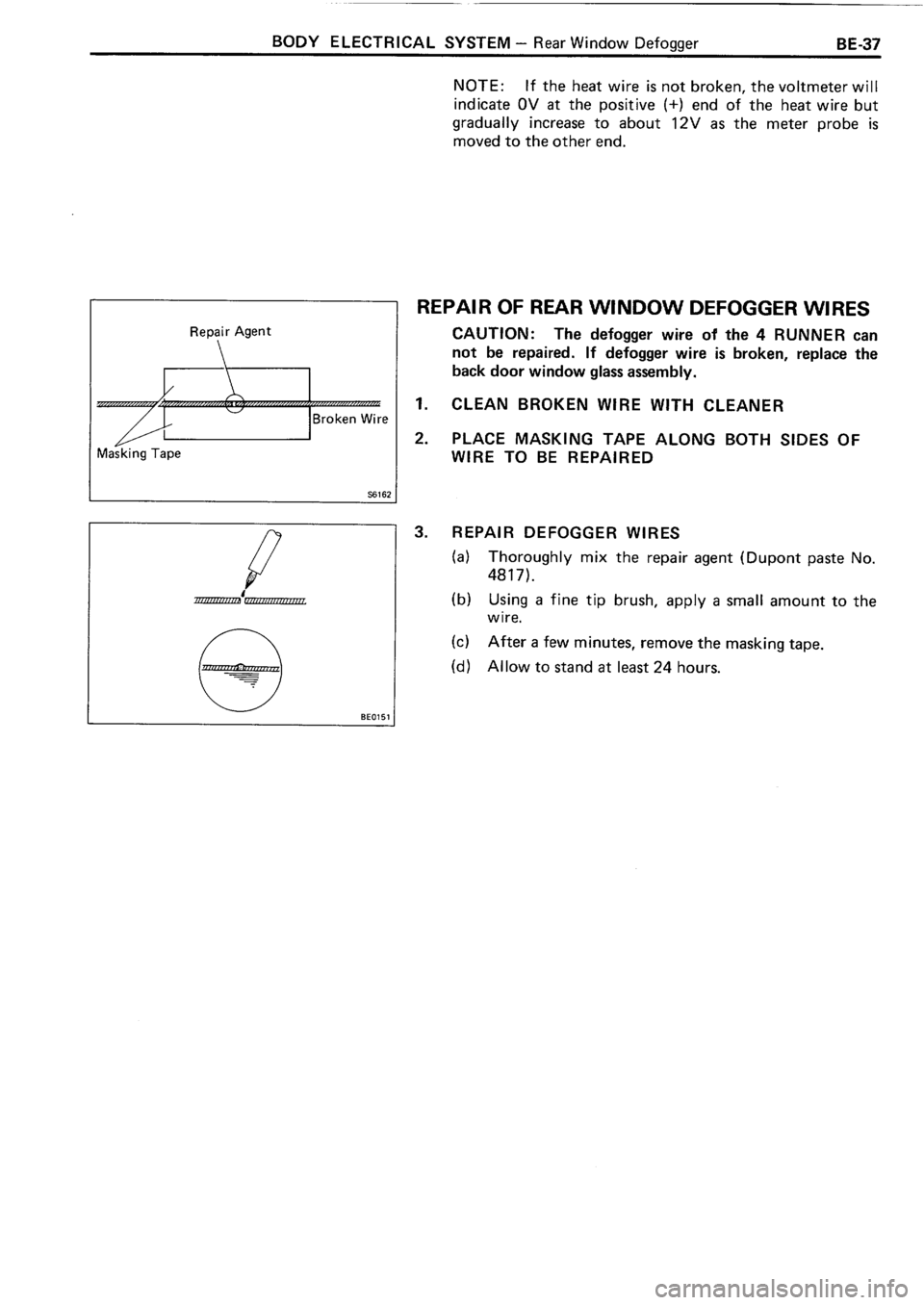 TOYOTA 4RUNNER 1986  Service Repair Manual 
