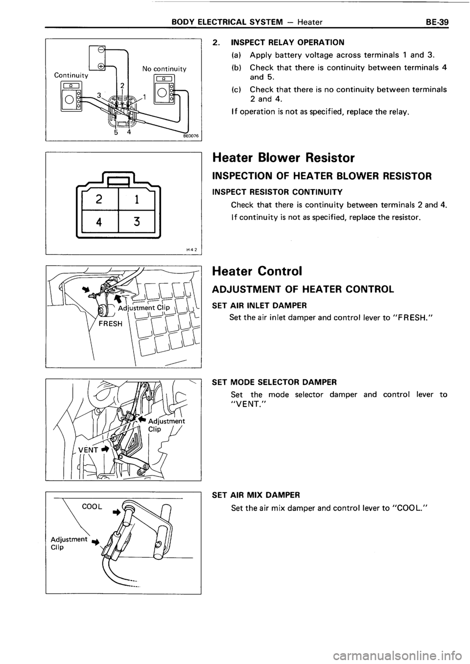 TOYOTA 4RUNNER 1986  Service Repair Manual 