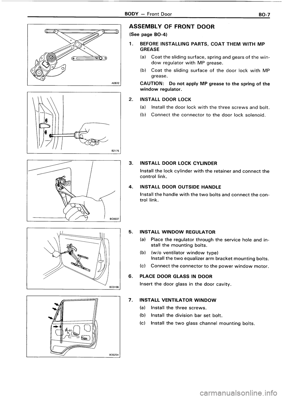 TOYOTA 4RUNNER 1986  Service Repair Manual 