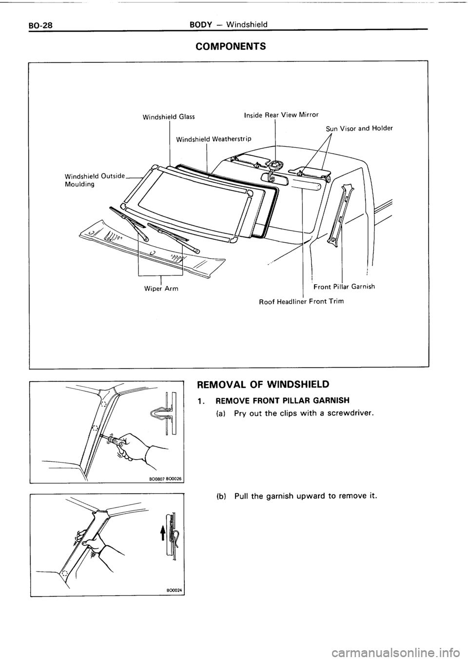 TOYOTA 4RUNNER 1986  Service Repair Manual 