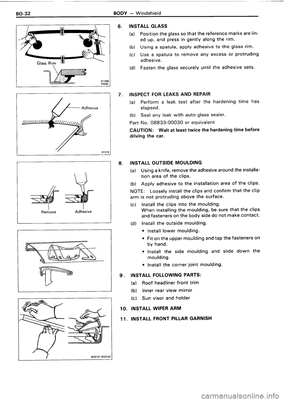 TOYOTA 4RUNNER 1986  Service Repair Manual 