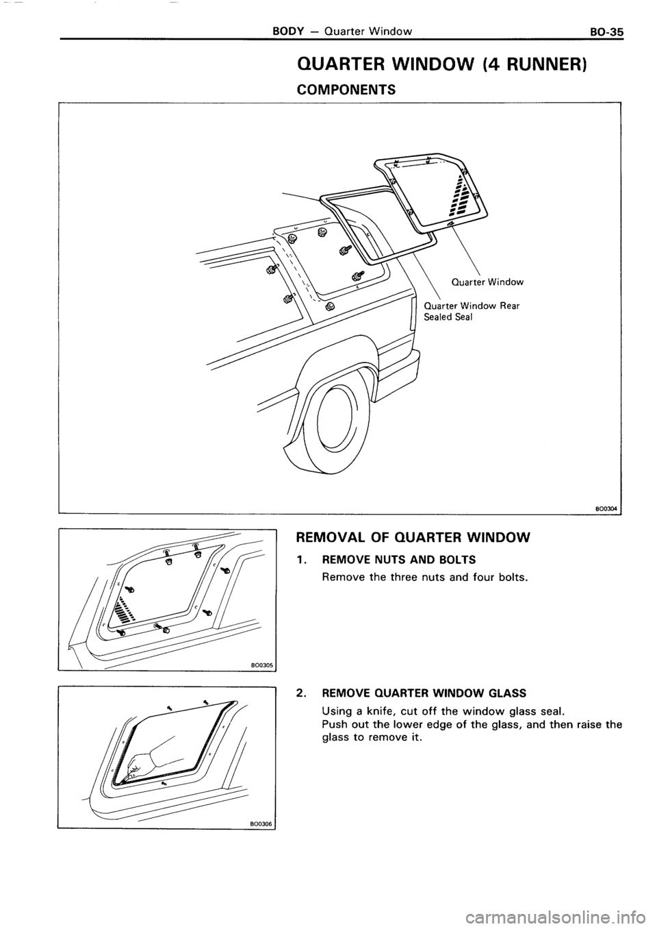 TOYOTA 4RUNNER 1986  Service Repair Manual 