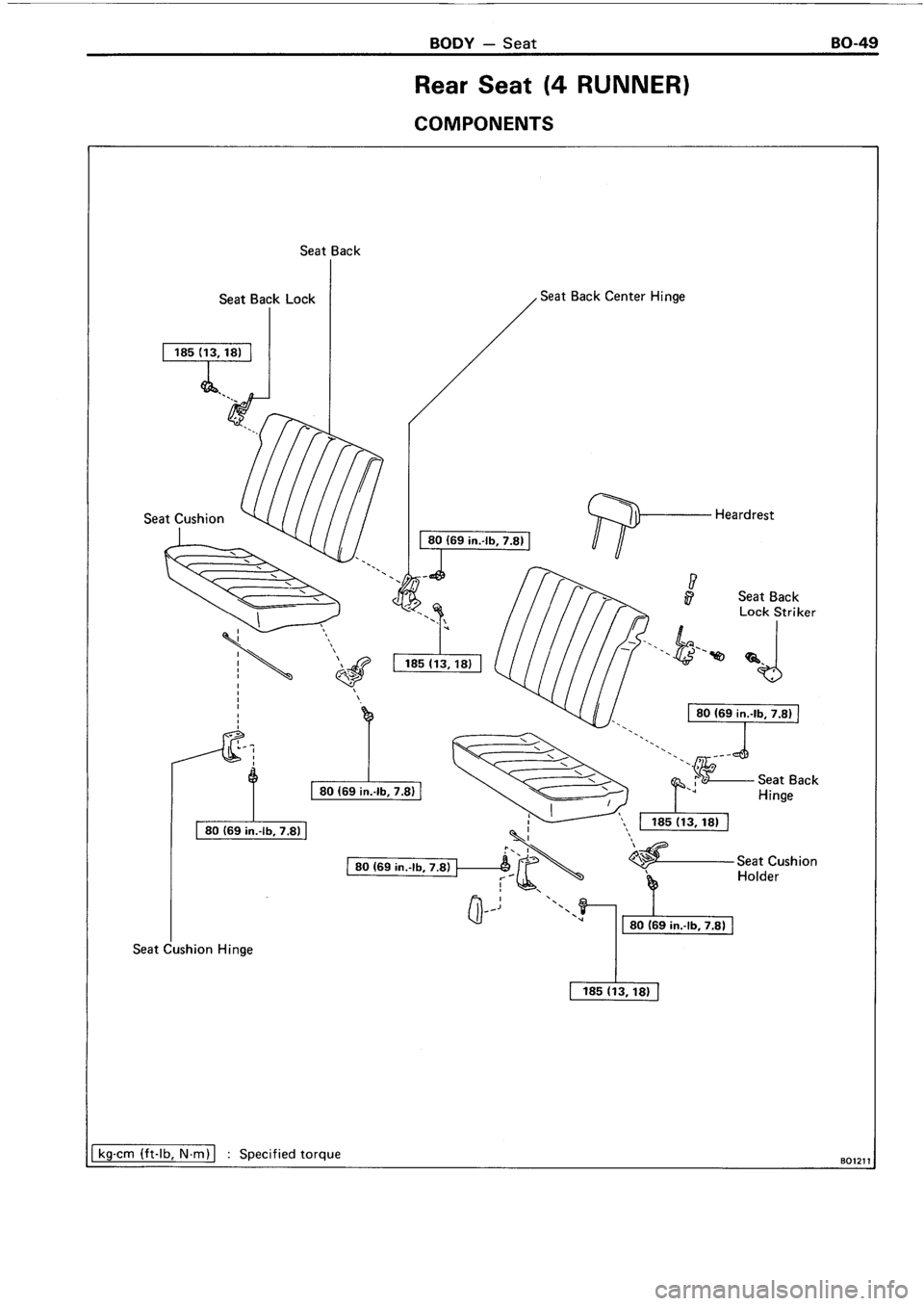 TOYOTA 4RUNNER 1986  Service Repair Manual 