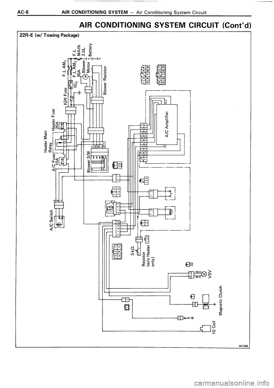 TOYOTA 4RUNNER 1986  Service Repair Manual 