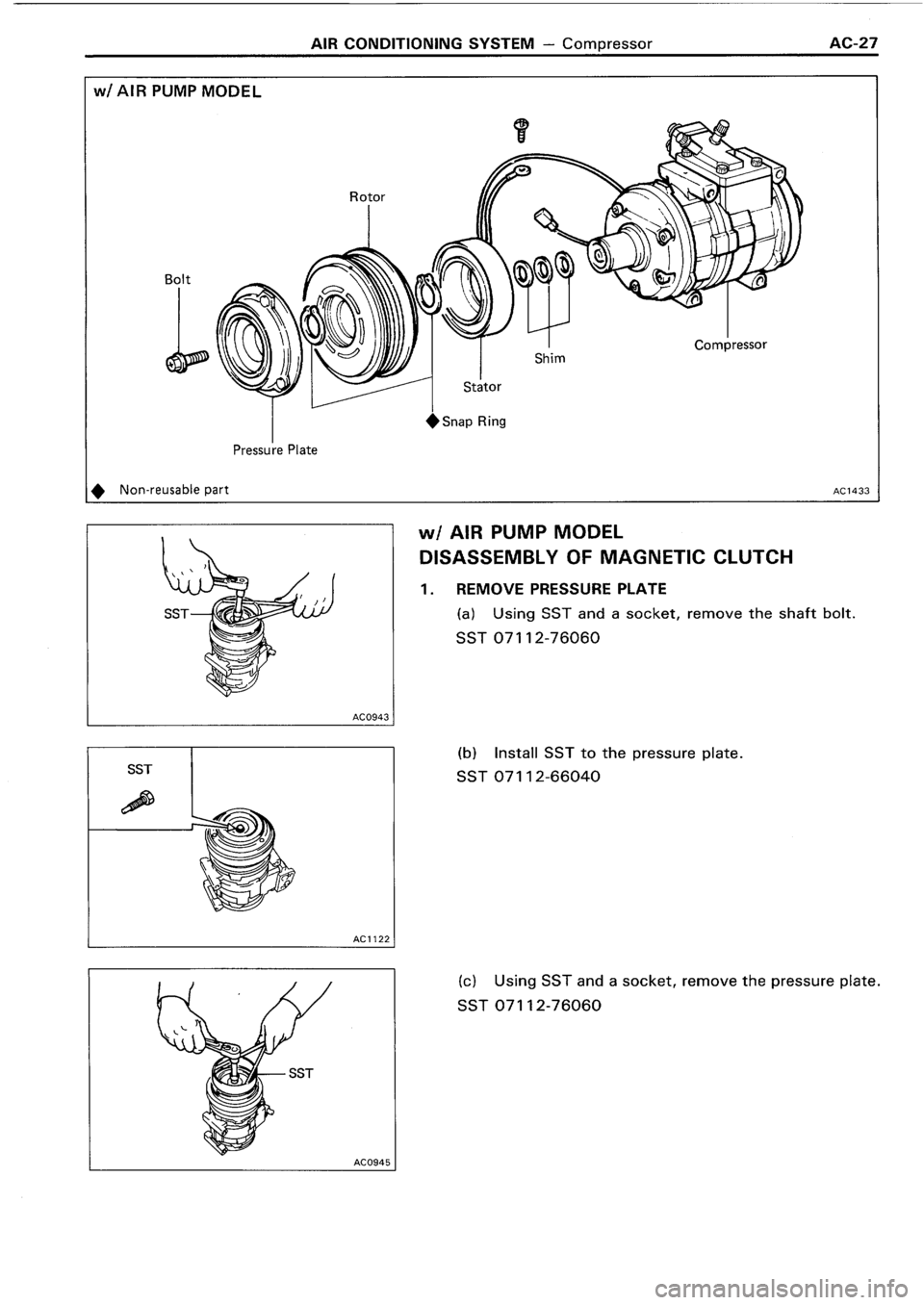 TOYOTA 4RUNNER 1986  Service Repair Manual 