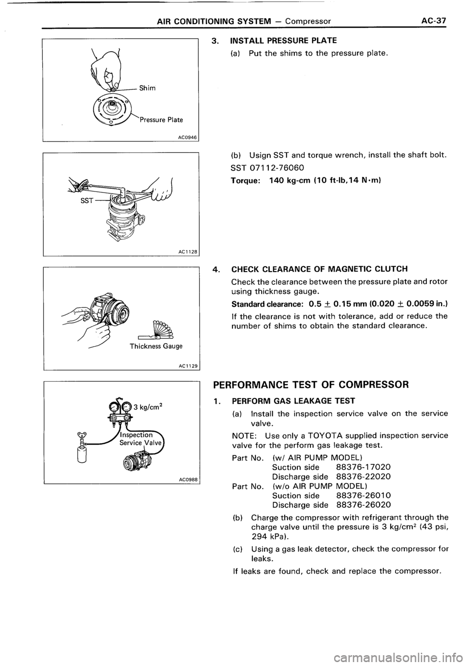 TOYOTA 4RUNNER 1986  Service Repair Manual 