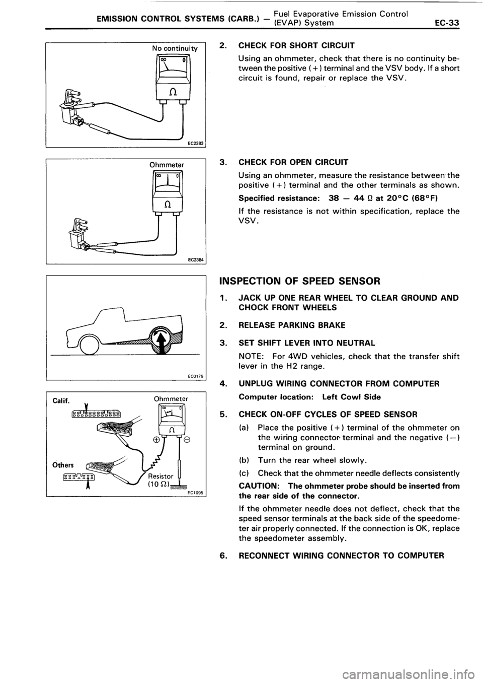 TOYOTA 4RUNNER 1986  Service Repair Manual 