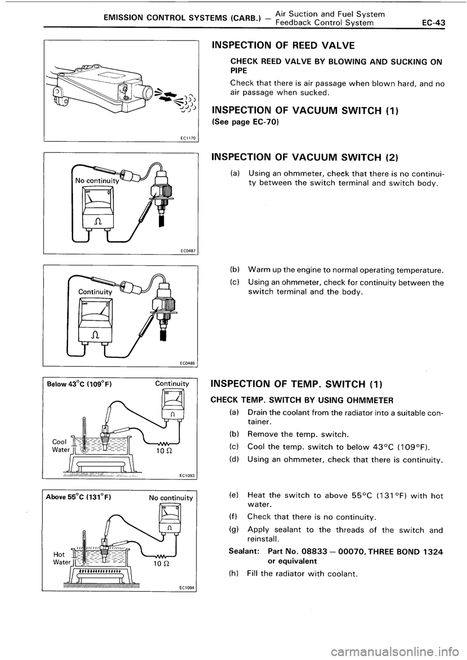 TOYOTA 4RUNNER 1986  Service Repair Manual 