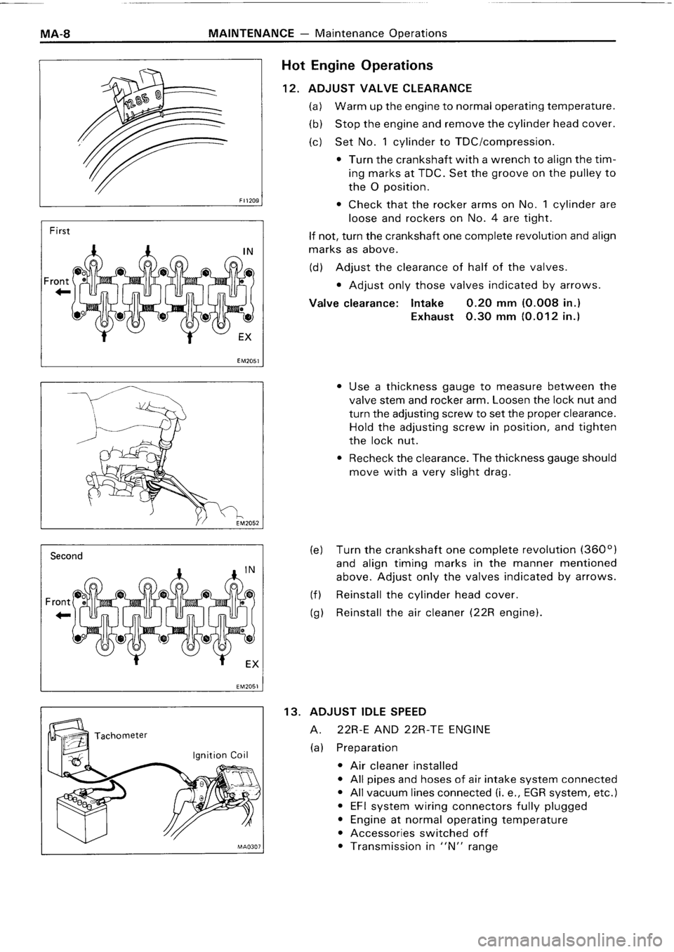 TOYOTA 4RUNNER 1986  Service Repair Manual 