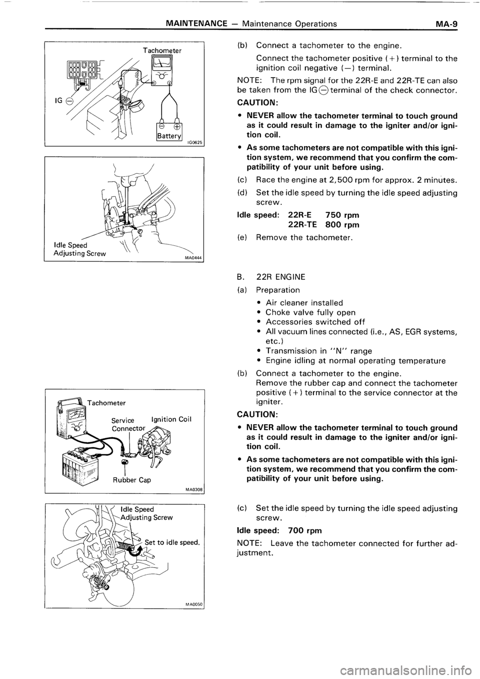 TOYOTA 4RUNNER 1986  Service Repair Manual 