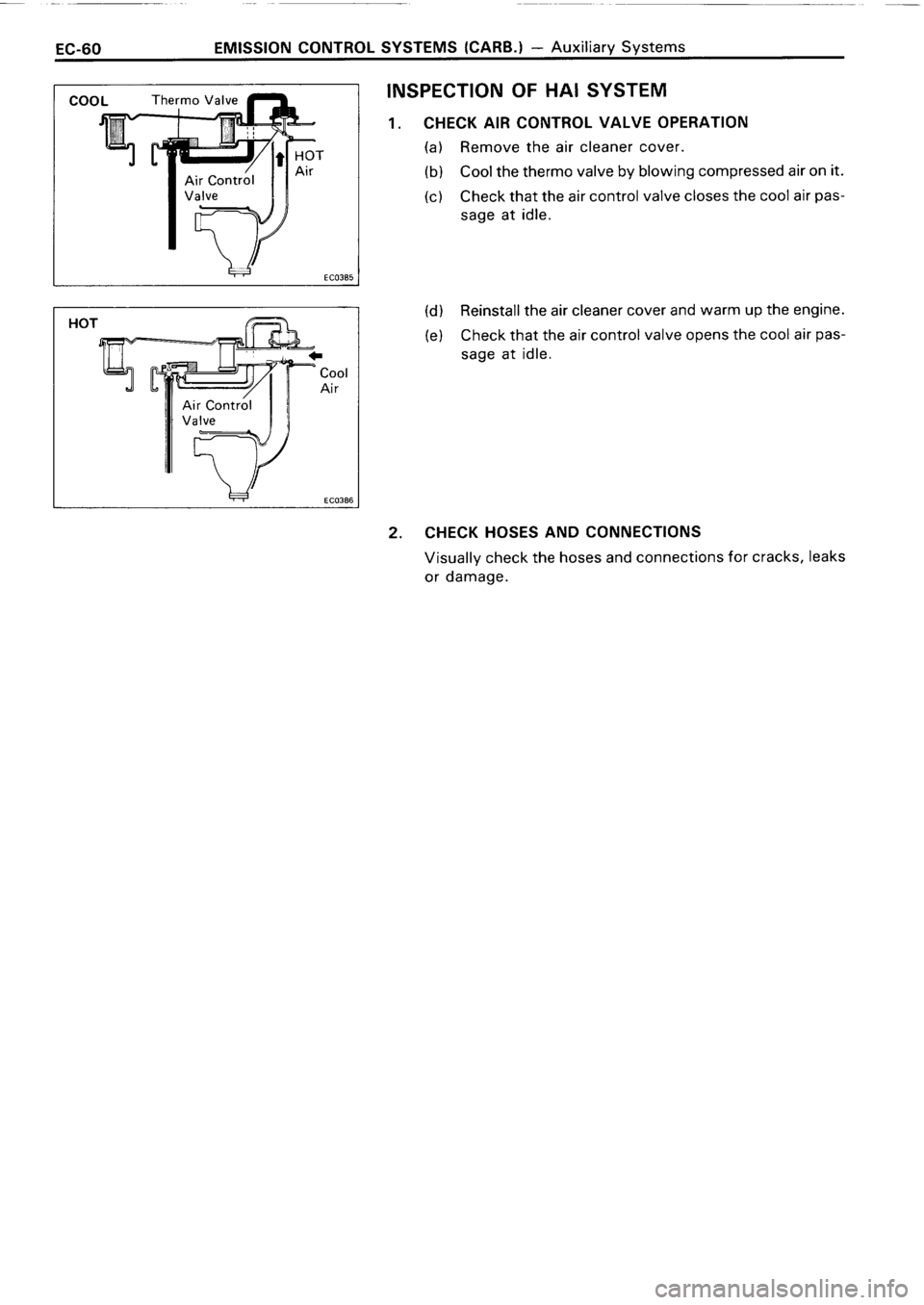 TOYOTA 4RUNNER 1986  Service Repair Manual 