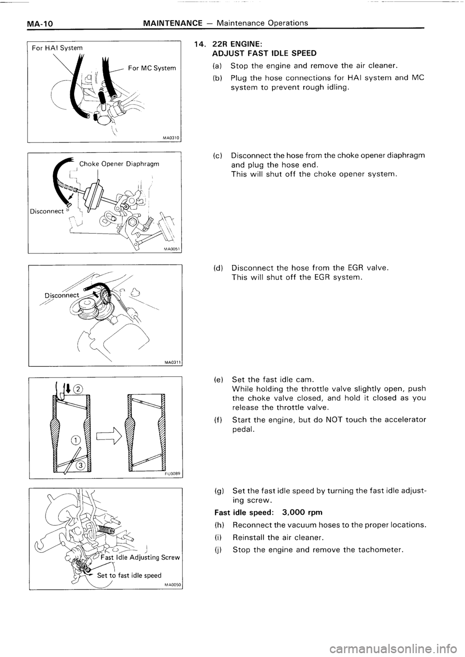 TOYOTA 4RUNNER 1986  Service Repair Manual 