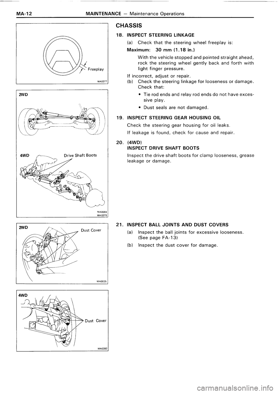 TOYOTA 4RUNNER 1986  Service Repair Manual 