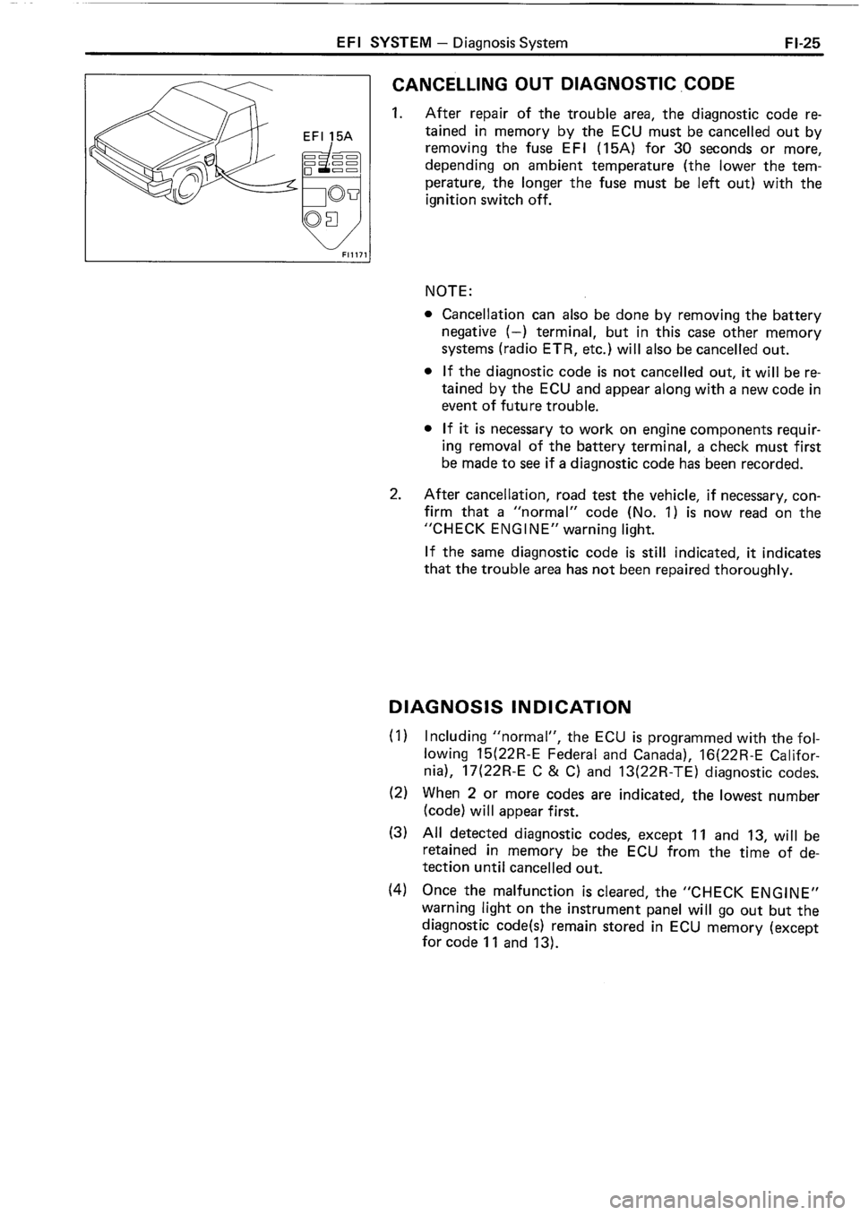 TOYOTA 4RUNNER 1986  Service Repair Manual 