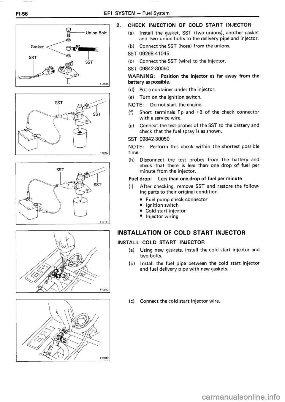 TOYOTA 4RUNNER 1986  Service Repair Manual 