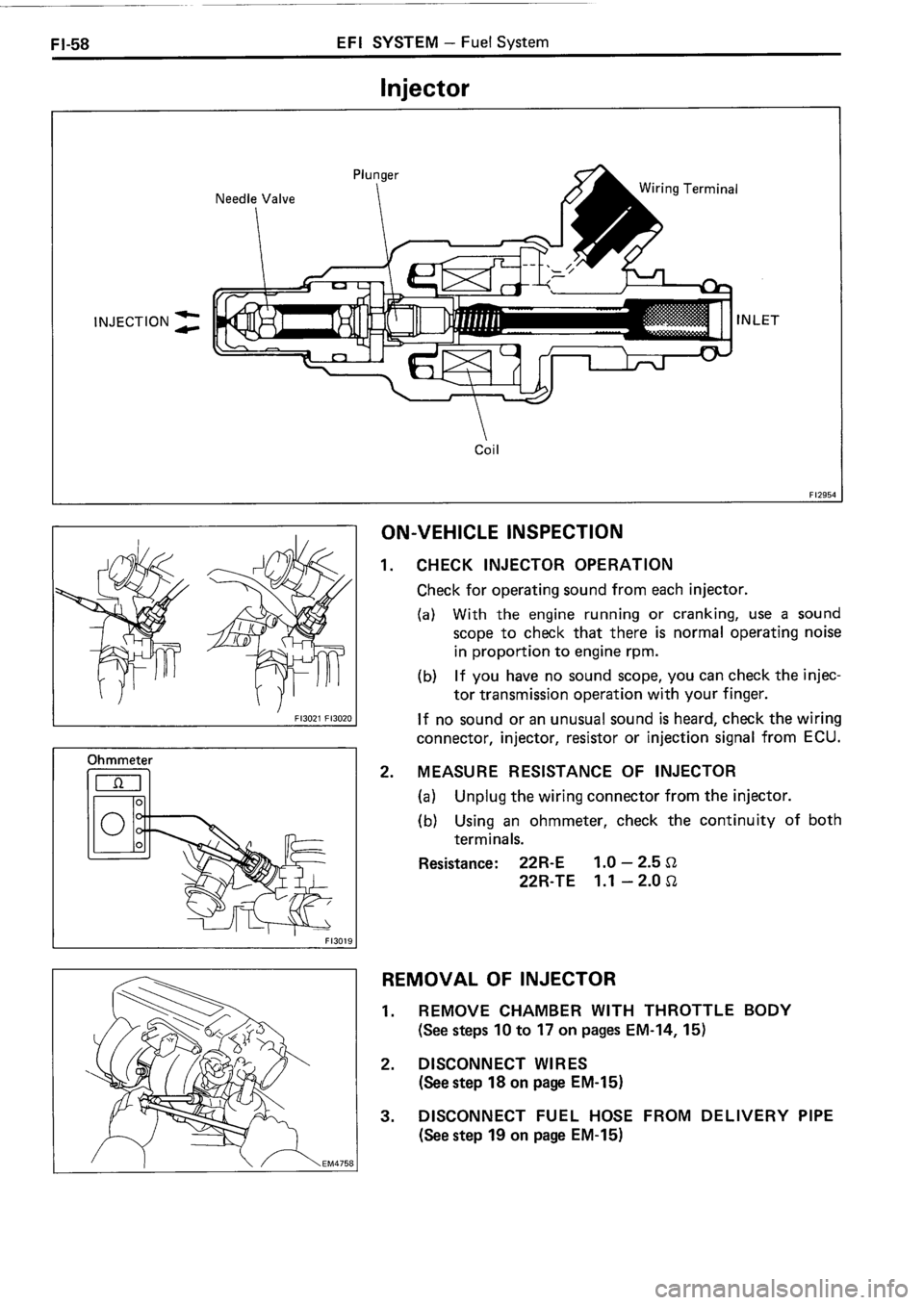 TOYOTA 4RUNNER 1986  Service Repair Manual 