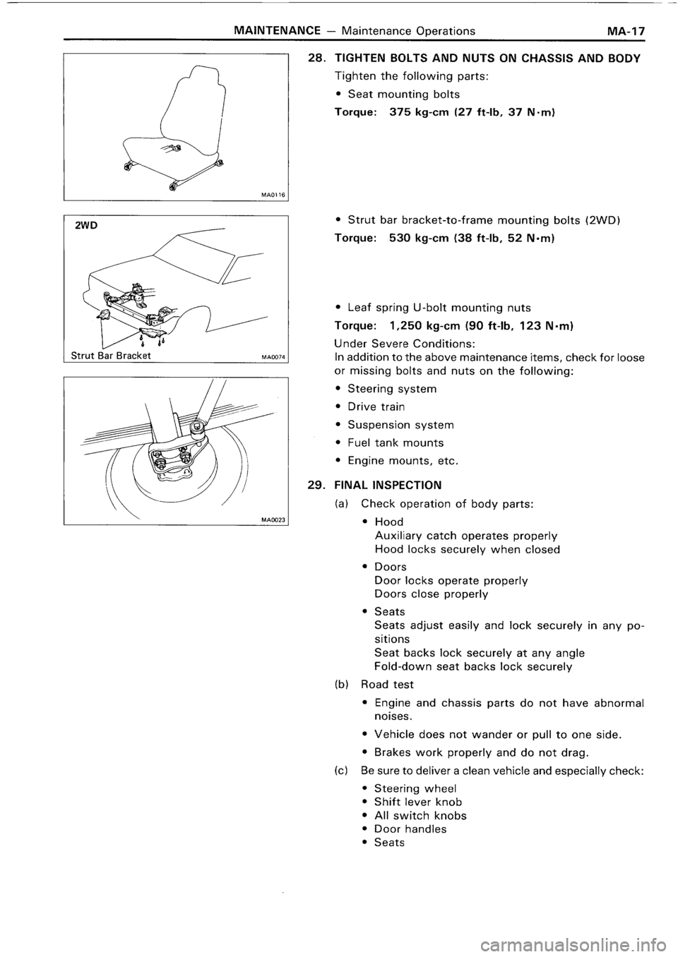TOYOTA 4RUNNER 1986  Service Repair Manual 