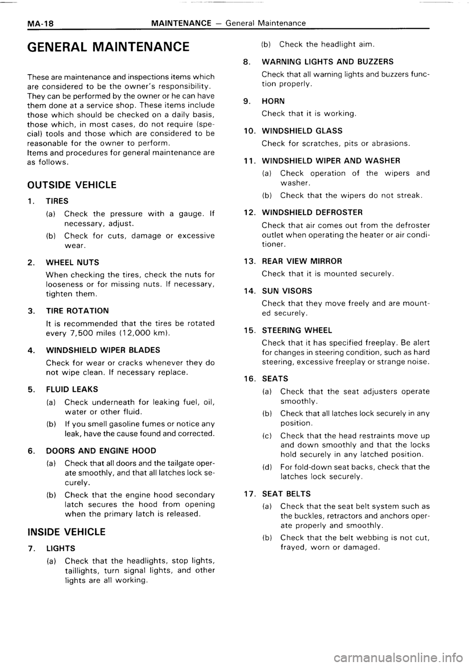 TOYOTA 4RUNNER 1986  Service Repair Manual 