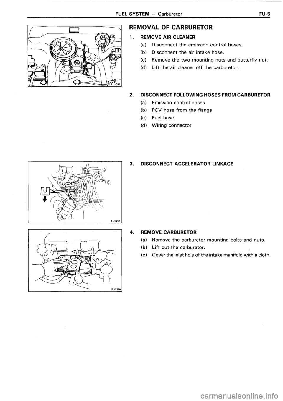 TOYOTA 4RUNNER 1986  Service Repair Manual 