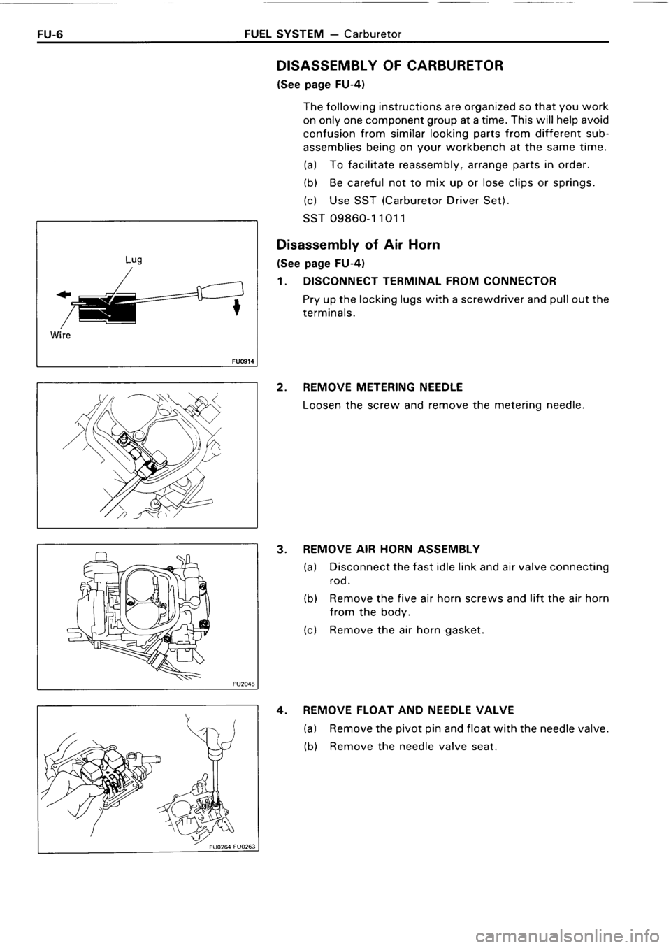 TOYOTA 4RUNNER 1986  Service Repair Manual 