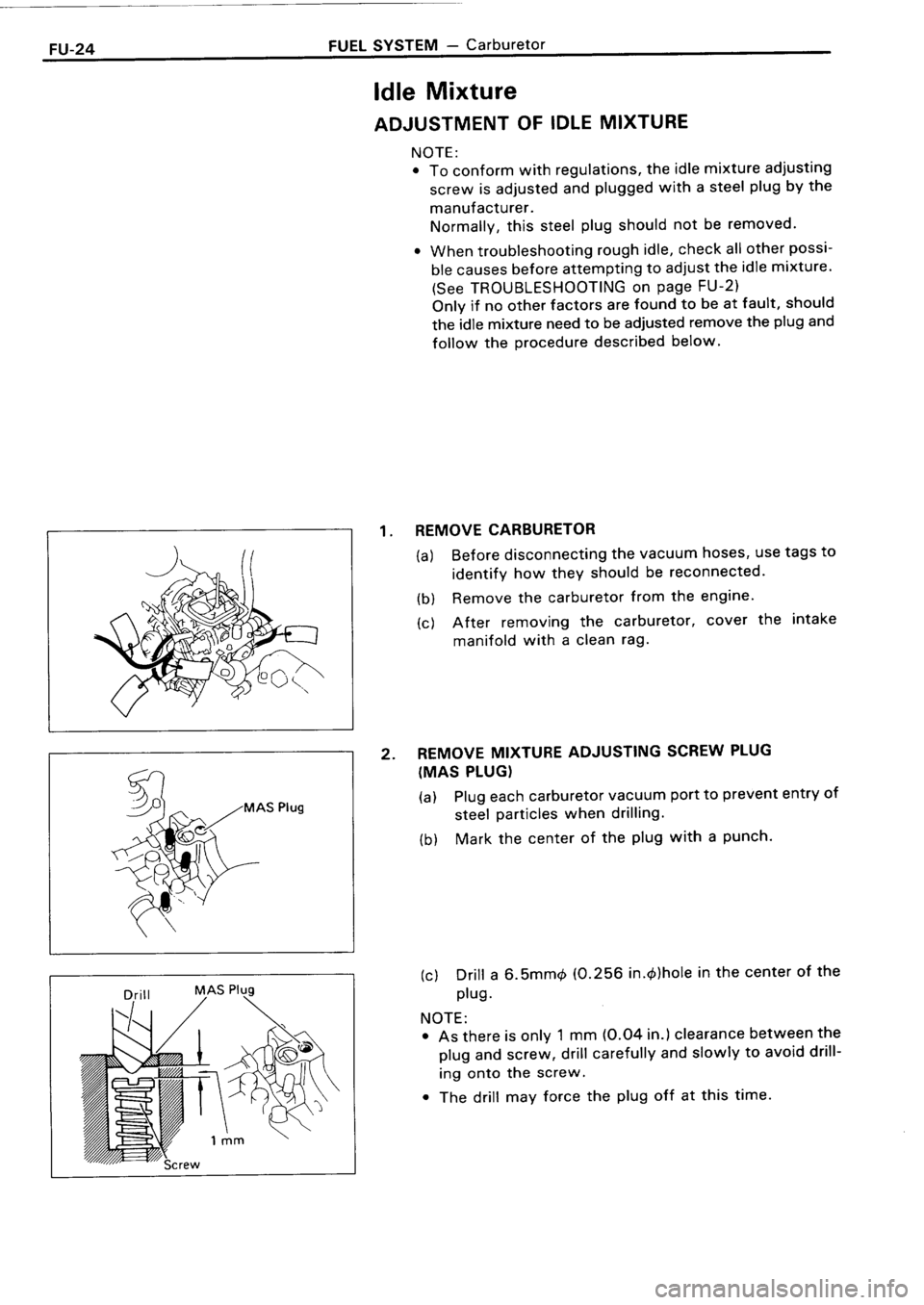 TOYOTA 4RUNNER 1986  Service Repair Manual 