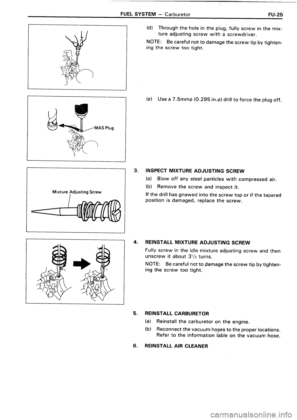 TOYOTA 4RUNNER 1986  Service Repair Manual 