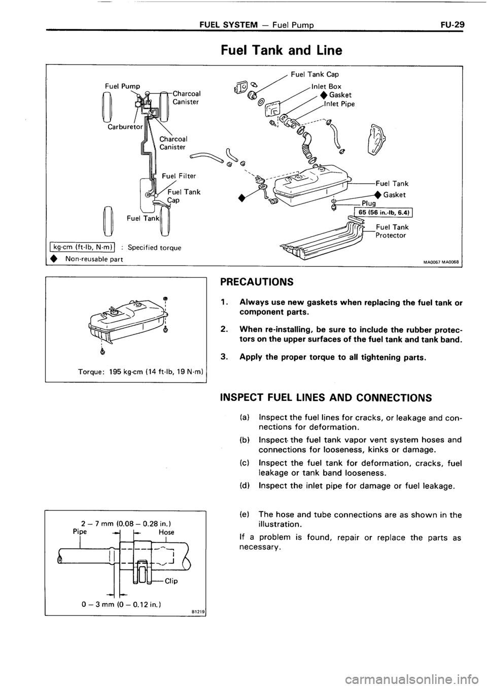 TOYOTA 4RUNNER 1986  Service Repair Manual 