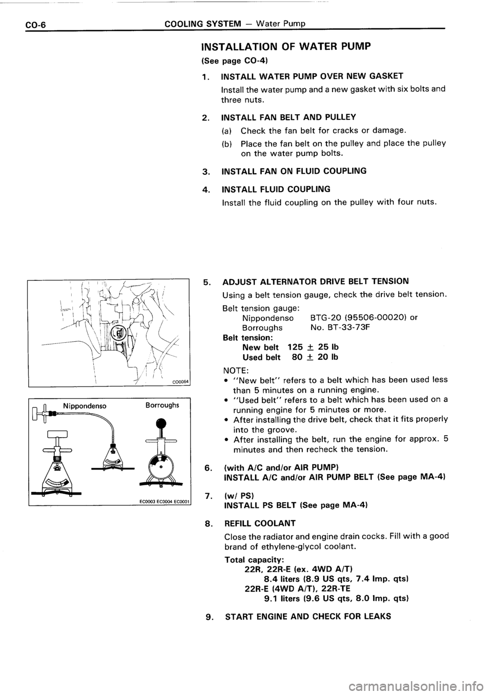 TOYOTA 4RUNNER 1986  Service Repair Manual 
