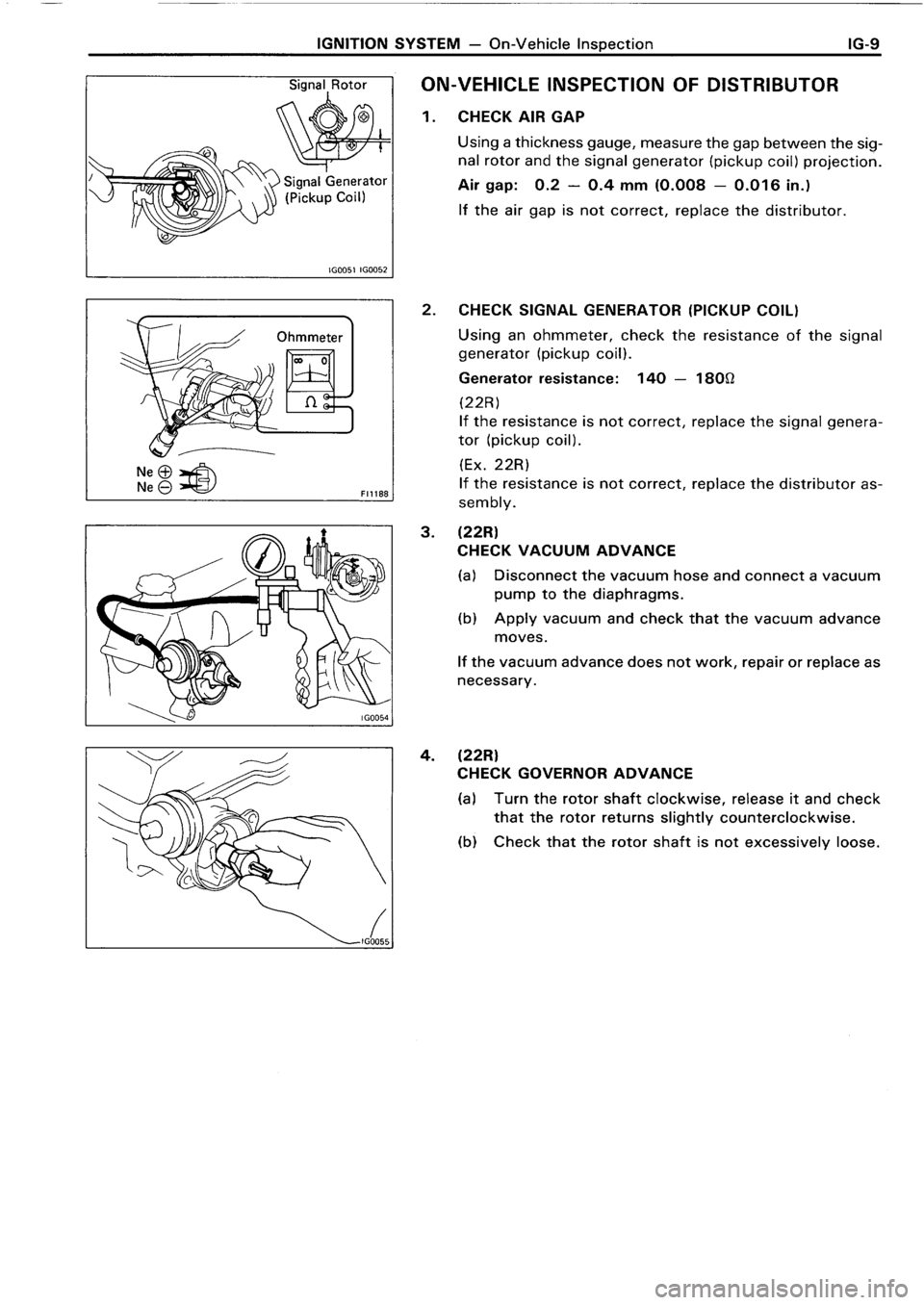 TOYOTA 4RUNNER 1986  Service Repair Manual 
