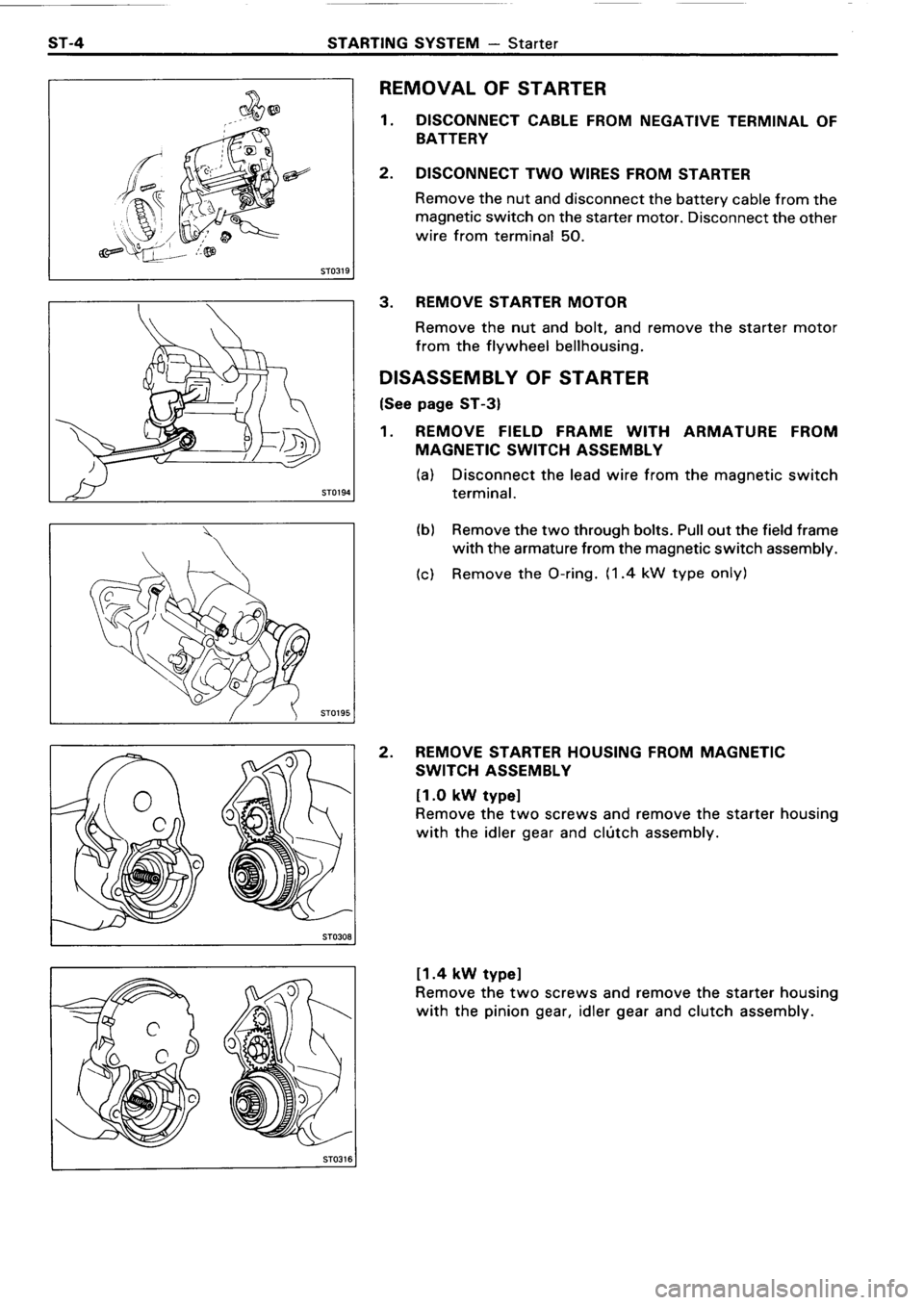 TOYOTA 4RUNNER 1986  Service Repair Manual 