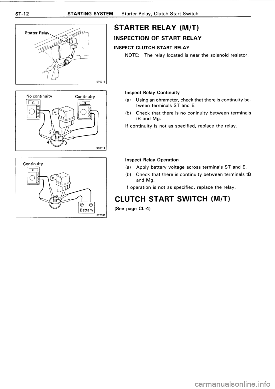 TOYOTA 4RUNNER 1986  Service Repair Manual 
