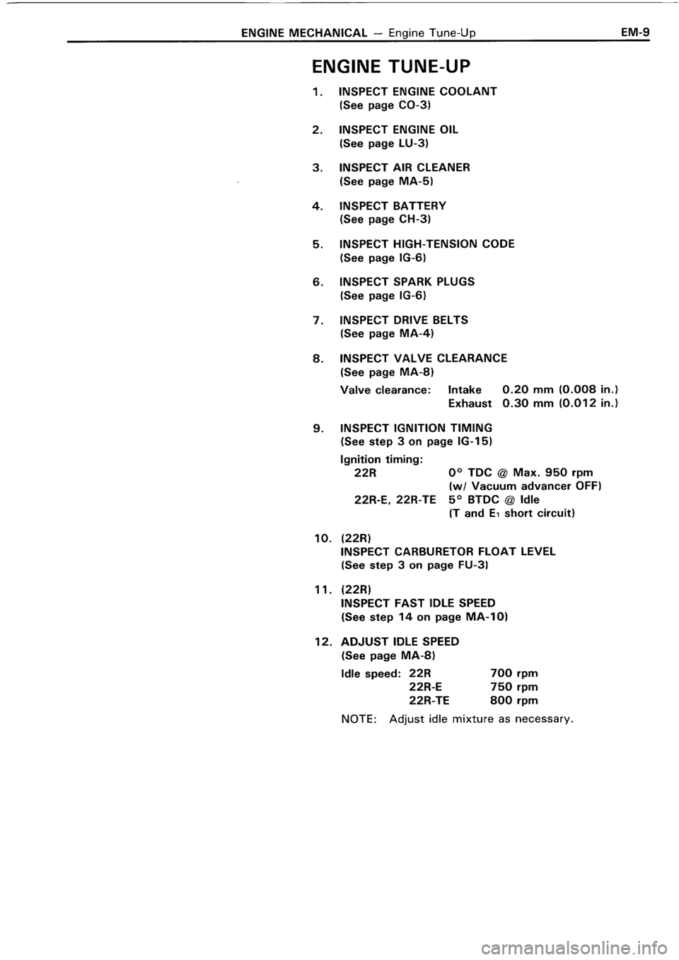 TOYOTA 4RUNNER 1986  Service Repair Manual 