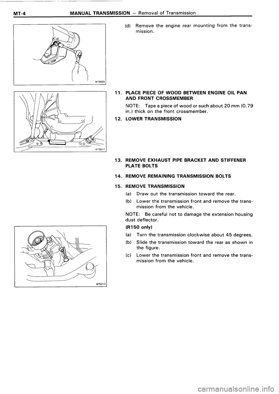TOYOTA 4RUNNER 1986  Service Repair Manual 